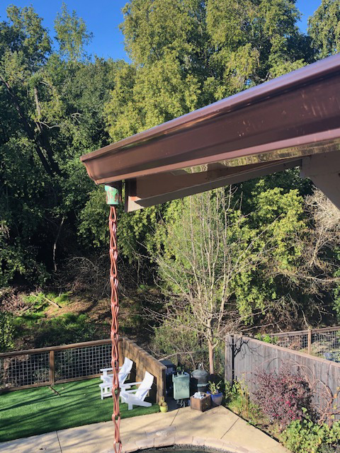 Copper Gutters on Ken Cooper project